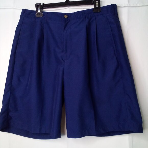 Fairway Golf Collection Shorts Men 36 Pleated Blue - Picture 6 of 15